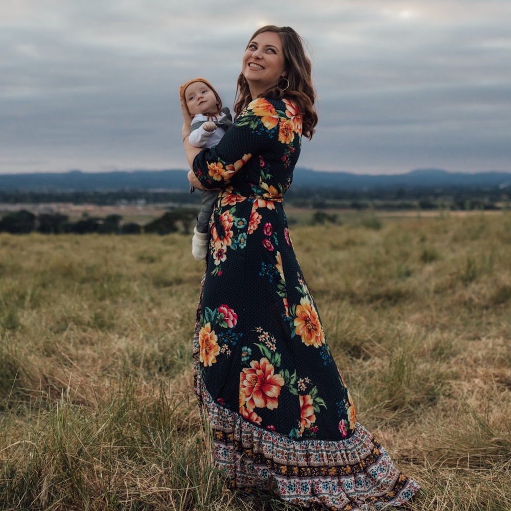 Size M FARM Rio for Anthropologie Majorca Wrap Dress